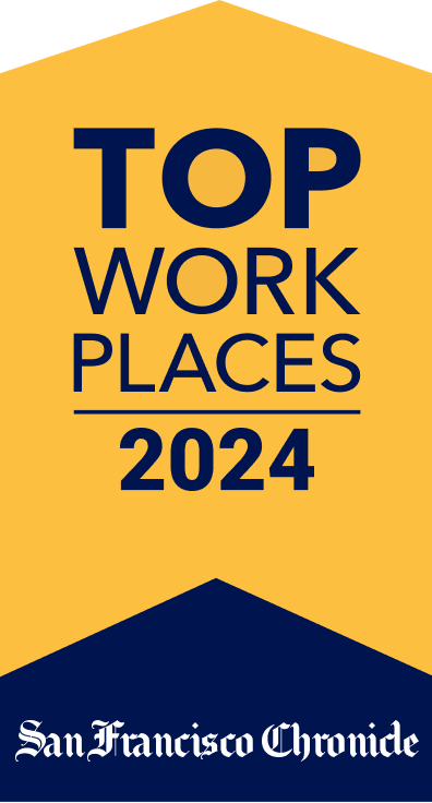 Logo for San Francisco Chronicle, <br>The SF Bay Area Top Workplaces 2024